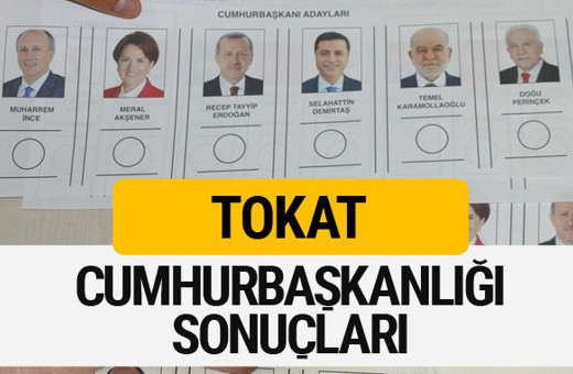 Tokat Cumhurbaşkanlığı seçim sonucu 2018 Tokat sonuçları