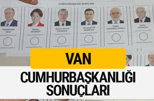 Van Cumhurbaşkanlığı seçim sonucu 2018 Van sonuçları