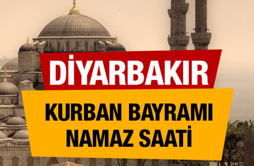 Diyarbakır Kurban bayramı namaz saati : 06:19