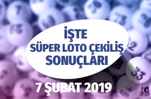 7 Şubat  Süper Loto sonuçları Çıldırtan rakam