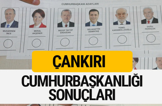 Çankırı Cumhurbaşkanlığı seçim sonucu 2018 Çankırı sonuçları