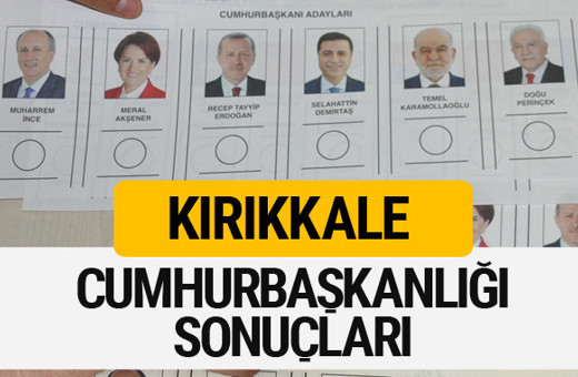 Kırıkkale Cumhurbaşkanlığı seçim sonucu 2018 Kırıkkale sonuçları