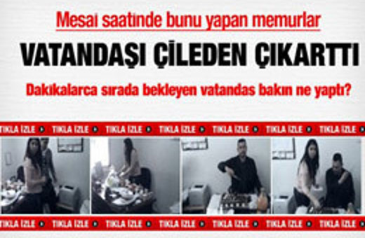 Memurun mesai saatindeki keyfine bakın