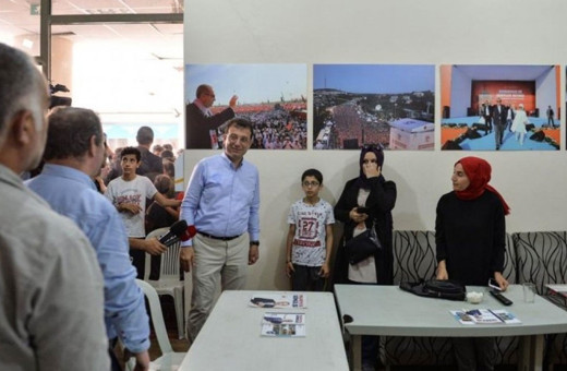 Ekrem İmamoğlu'ndan Binali Yıldırım’ın seçim ofisine sürpriz ziyaret