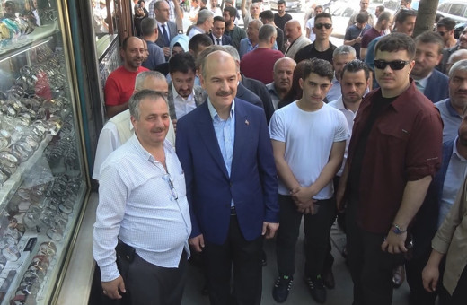 Süleyman Soylu Gaziosmanpaşa'da esnafı ziyaret etti 