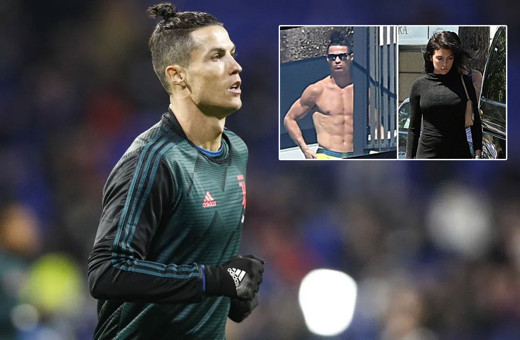 Cristiano Ronaldo evinde karantinada Georgina Rodriguez alışverişte
