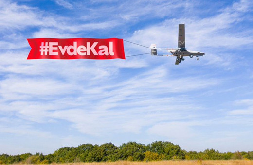 İşte Türkiye'nin dört bir yanından 'Evde kal' mesajları