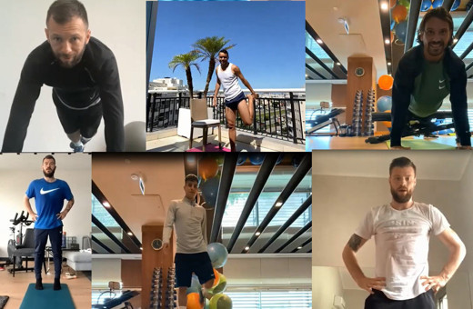 Altı farklı şehir ve bir ülkeden aynı anda antrenman yapıyorlar