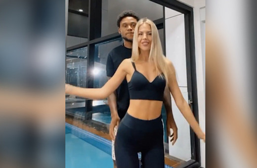 Luiz Adriano ve eşi Ekaterina'dan cesur karantina dansı