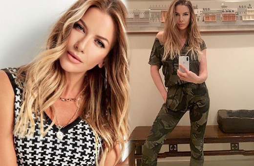 Ivana Sert karantina şıklığı başlattı derin bacak dekoltesiyle instagramı salladı!