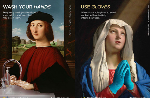 Klasik tablolardan 'Karantina Sanatı’