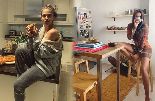 Evde kalınca soluğu mutfakta alan ünlüler bakın neler yaptı!