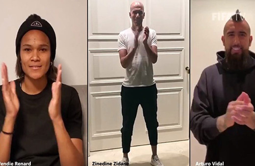 Pele, Maradona, Zidane, Carlos gibi yıldızlar sağlık çalışanlarını alkışladı