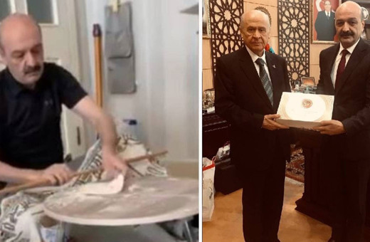 Devlet Bahçeli’nin TBMM Özel Kalem Müdürü evde hamur açtı