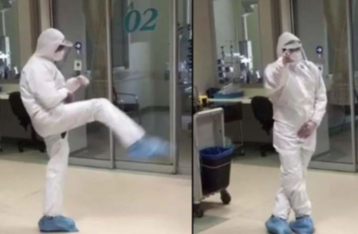 Koronavirüs hastası iyileşen doktor böyle görüntülendi!