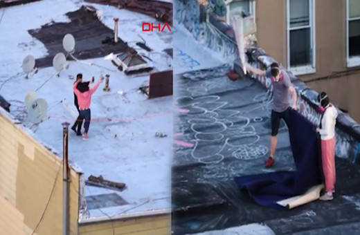 Karantina günlerinde çatıda sosyalleşme