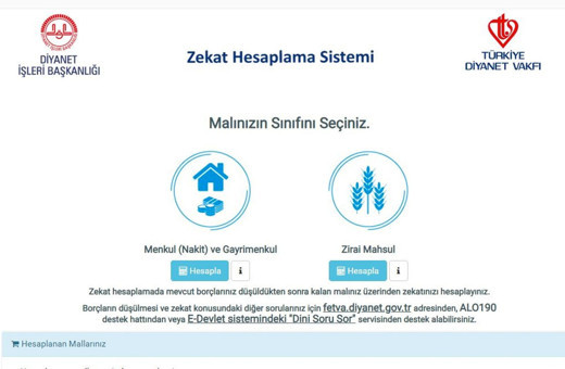 TDV zekat hesaplama modülü zekat hesaplamayı kolaylaştırıyor