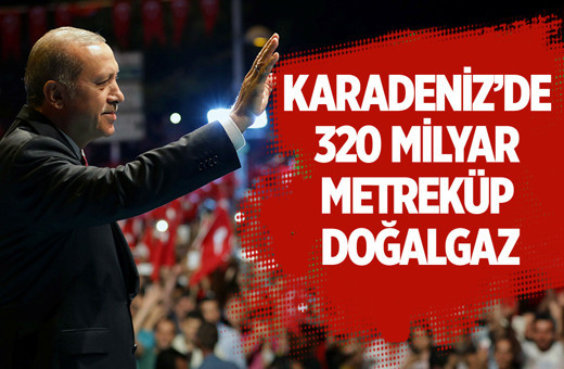 Başkan Erdoğan müjdeyi açıkladı: ''Tarihin en büyük doğalgaz keşfini bulduk''