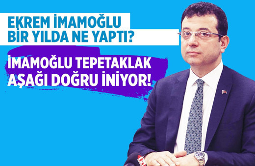 Ekrem İmamoğlu tepetaklak aşağı doğru iniyor!