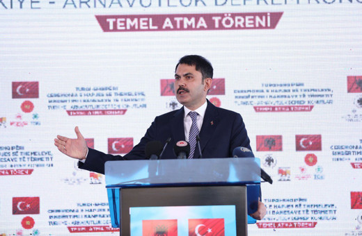 Arnavutluk'ta TOKİ tarafından inşa edilecek deprem konutlarının temeli atıldı