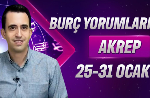 Akrep haftalık burç yorumları 25-31 Ocak çarşamba gününe dikkat edin!