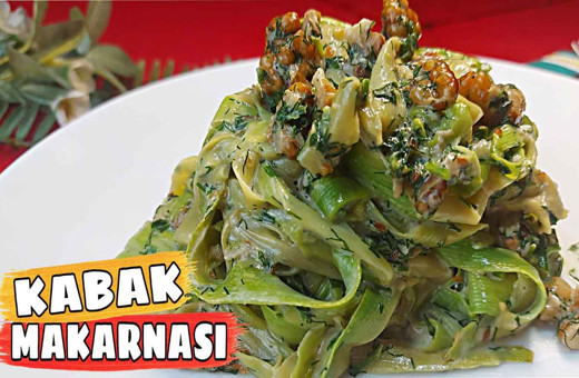 Hem sağlıklı hem de lezzetli kabak spagetti tarifi