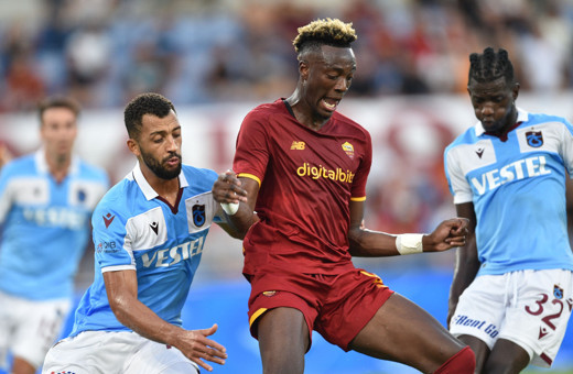 Roma'ya farklı kaybeden Trabzonspor'dan Avrupa'ya veda