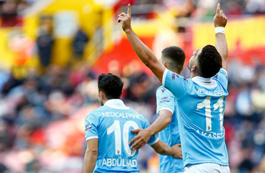 Trabzonspor, deplasmanda Kayseri'yi 2-1 yendi