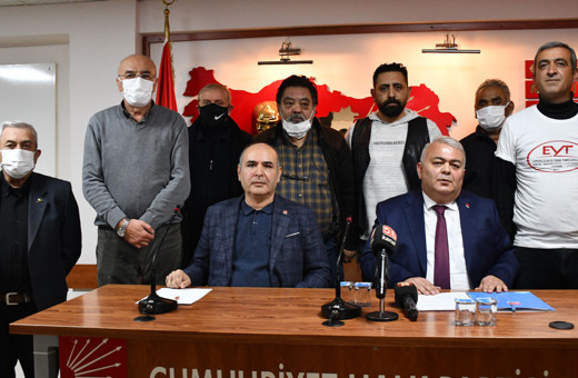 EYT'lilerin sorunlarının çözümü için CHP'den 6 ilde basın açıklaması