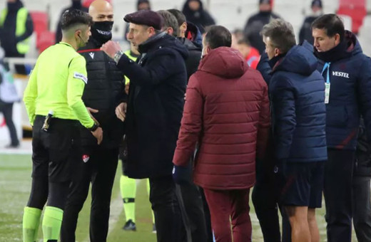 Trabzonspor'da Abdullah Avcı şoku! Kırmızı kart gördü