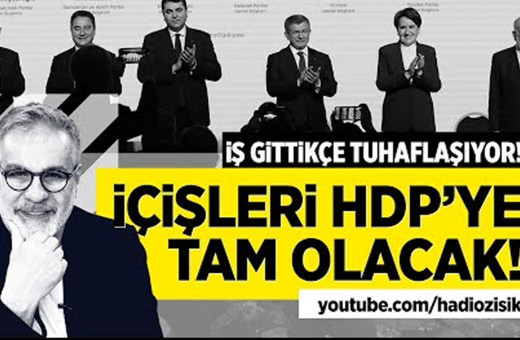 6'lı masada garip paylaşım!