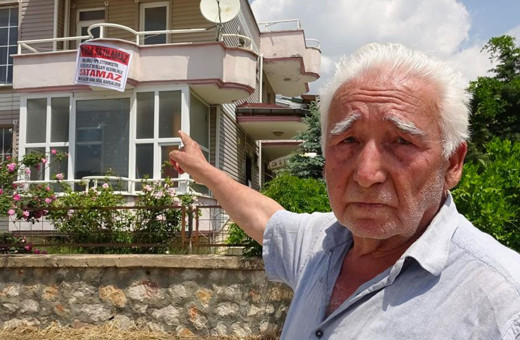 Tokat'ta 3 katlı villaya asılan yazıyı görenler evi almaktan vazgeçiyor