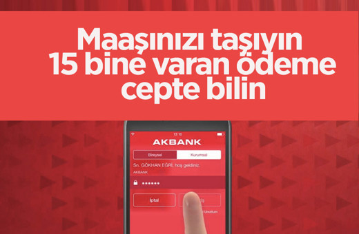 Promosyonunu hala almayanlara Akbank piyangosu! Maaşınızı taşıyın  15 bine varan ödeme cepte bilin