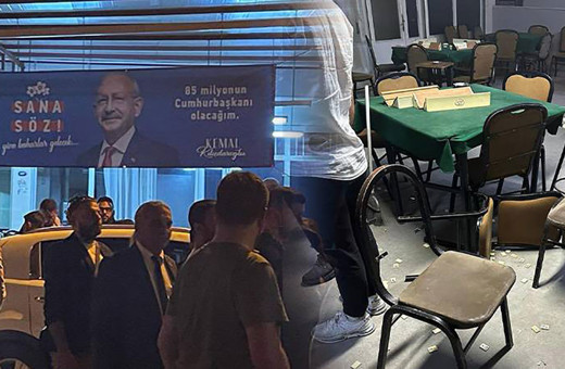 İzmir'de CHP afişleri olan kahvehaneye saldırı! CHP: Savcı Sayan ve beraberindekiler saldırdı