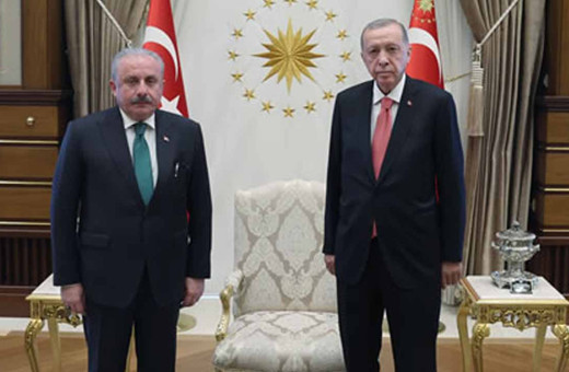 Cumhurbaşkanı Erdoğan, TBMM Başkanı Mustafa Şentop'u kabul etti
