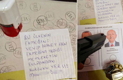 Rize'de silah ve el bombasıyla oy kullandı! Kılıçdaroğlu'nu tehdit etti gözaltına alındı