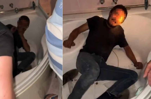 Hasarlı binadan hırsızlık yapan zanlı jakuzide yakalanıp darbedildi