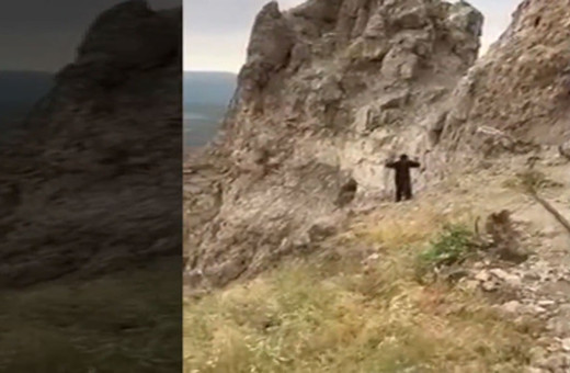 MSB, Irak'ın kuzeyinde iki teröristin teslim olma görüntülerini paylaştı