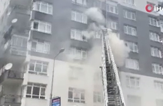 Ankara'da 10 katlı binada yangın: 1 ölü