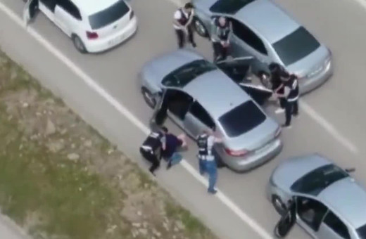 Bursa'da film sahnelerini aratmayan operasyon! Havadan ve karadan takiple böyle yakalandı