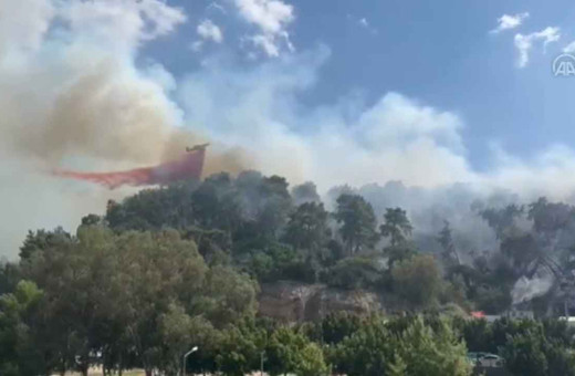 Antalya'da orman yangını: Helikopterler havadan müdahale etmeye başladı!