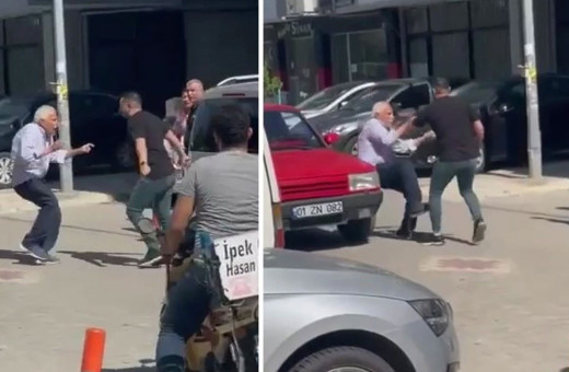 Sevgilisine çarpan yaşlı adamı herkesin gözü önünde bıçakladı