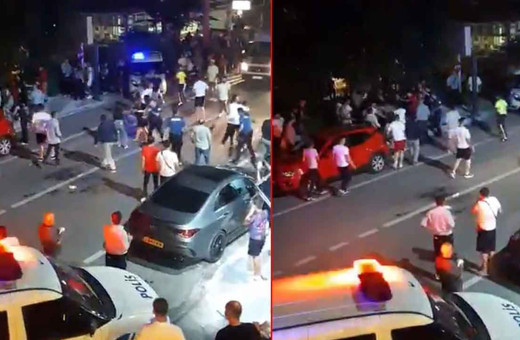 Çay bahçesinden sokağa taşan kavga! 15 kişi birbirine girdi, tekme ve yumruklar havada uçuştu