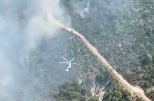 Manisa Saruhanlı'da orman yangını çıktı! Evler yandı vatandaşlar tahliye ediliyor