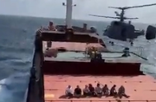 Rusya’nın Karadeniz'deki Türk gemisine gerçekleştirdiği baskının görüntüleri yayınlandı