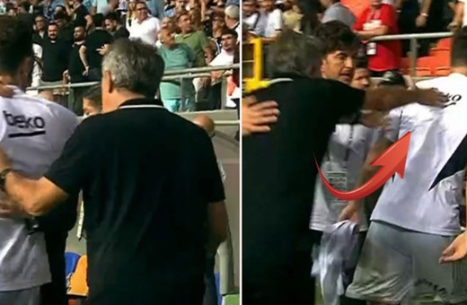 Şenol Güneş, Salih Uçan'ı iterek soyunma odasına gönderdi