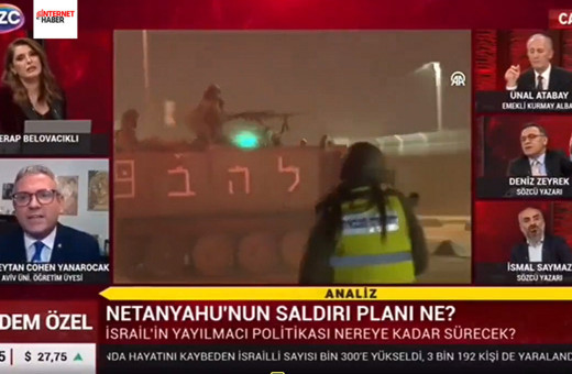 Sözcü TV'de Cohen Yanarocak İsrail'i savunurken skandal ifadeler kullandı: Biz kesip biçmeyelim mi?
