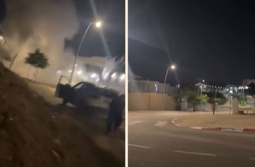 Gazze sınırındaki Sderot kentinden yayın yapan Türk gazetecilerin bulunduğu noktaya füze düştü