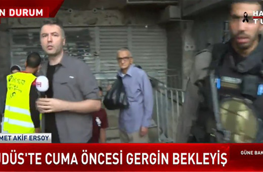 İsrail polisinden canlı yayında Habertürk ekibine coplu saldırı! Mehmet Akif Ersoy anlattı
