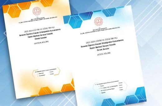 LGS merkezi sınavına yönelik örnek sorular yayımlandı